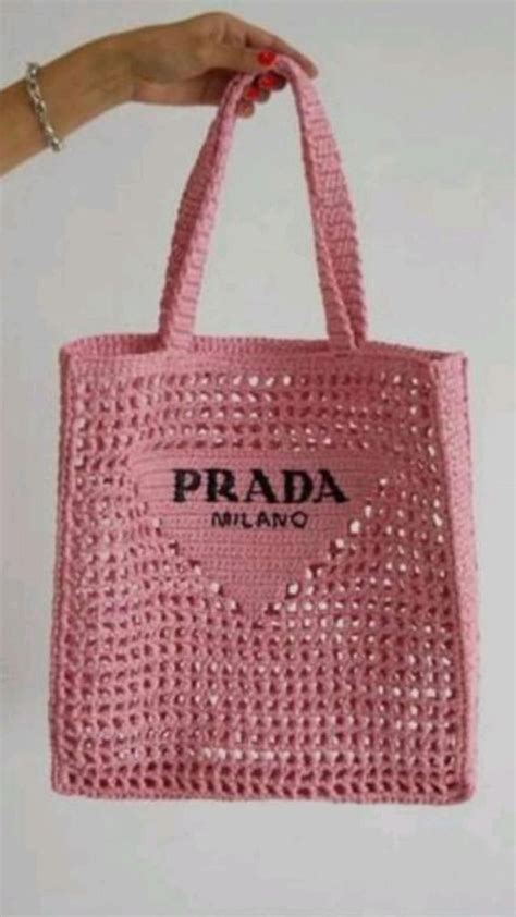 borse prada crochet|Crafting Prada: Crochet Bag Pattern For Fashionistas.